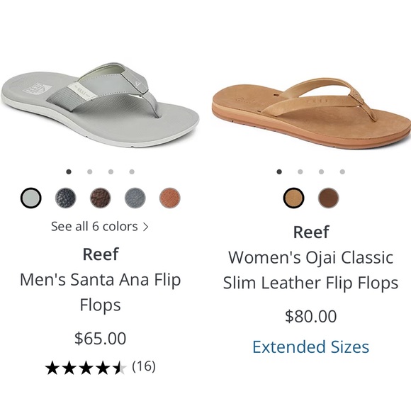 Reef Brown and Tan Flip Flops - Picture 4 of 4